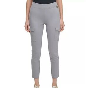 Calvin Klein Pull-On Crop Pants - Green